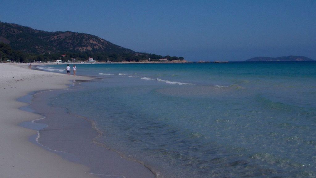 Vista de Plage Saint Antoine (Pertusato) desde la orilla, Bonifacio