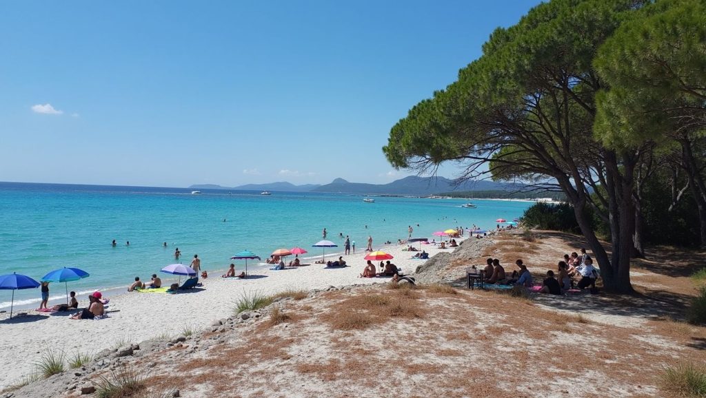 Panorámica de Plage Sampiero con cielo despejado, Propriano