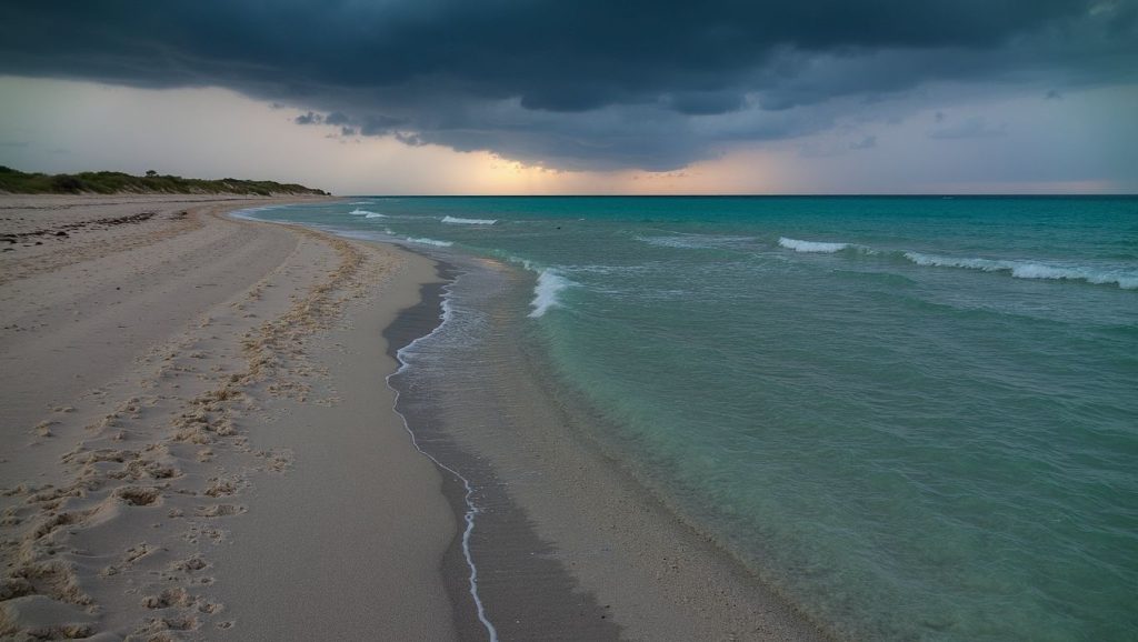 Detalle del agua en Playa Amasico, Trinidad, Cuba