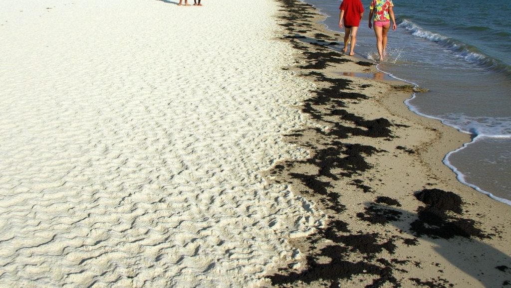 Detalle del agua en Playa Ancón, Trinidad, Cuba
