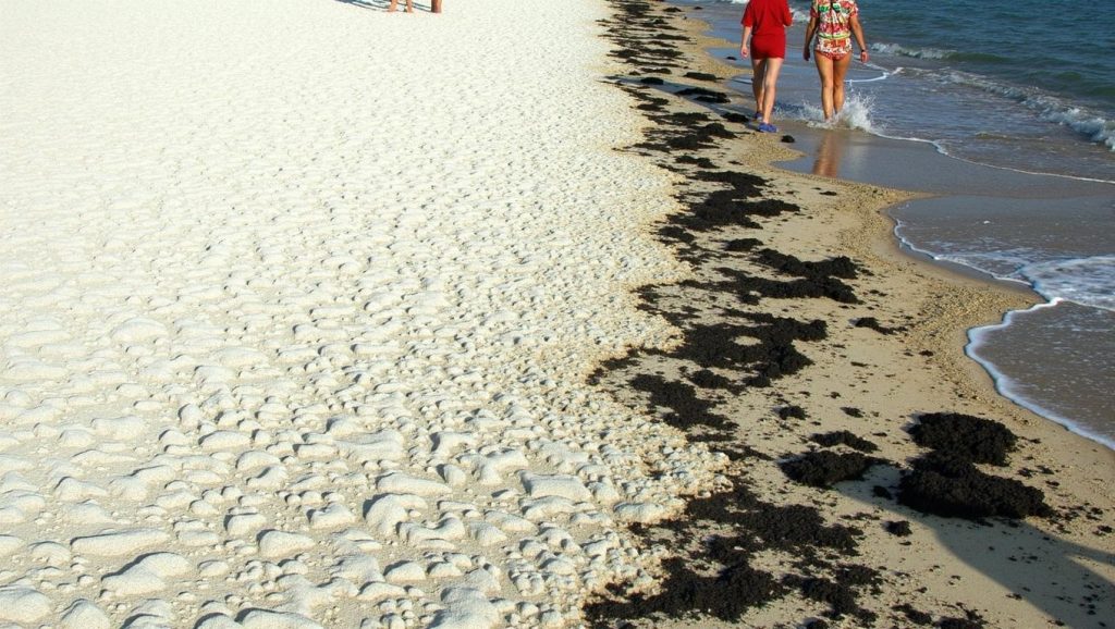 Vista del litoral en Playa Capricho, Cayo Largo