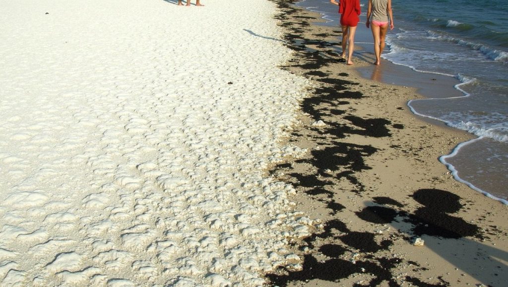 Orilla de Playa Castro con olas suaves en Trinidad