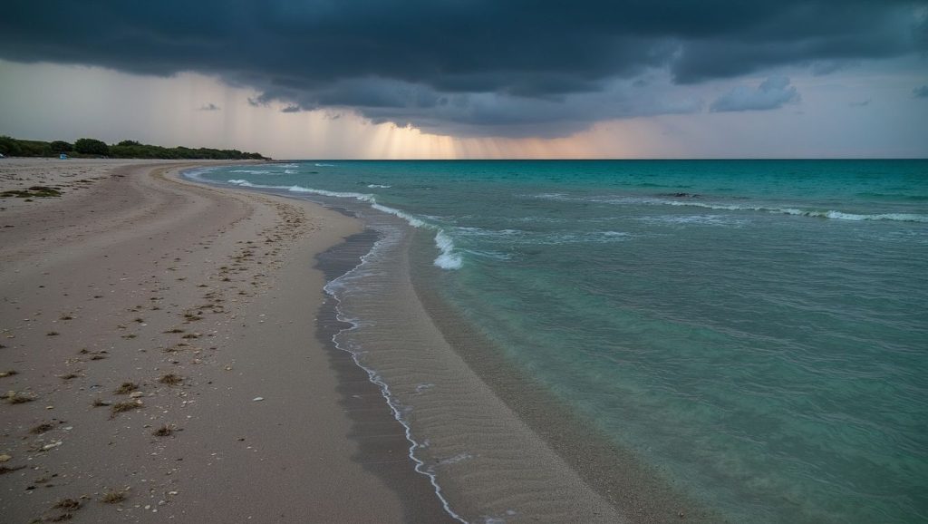 Panorámica completa de Playa Del Medio, playa de Cayo Coco