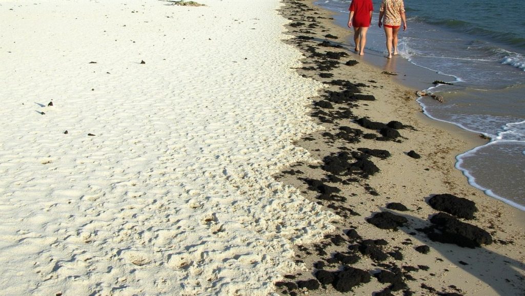 Playa El Morillo desde la arena, Santiago de Cuba, Cuba