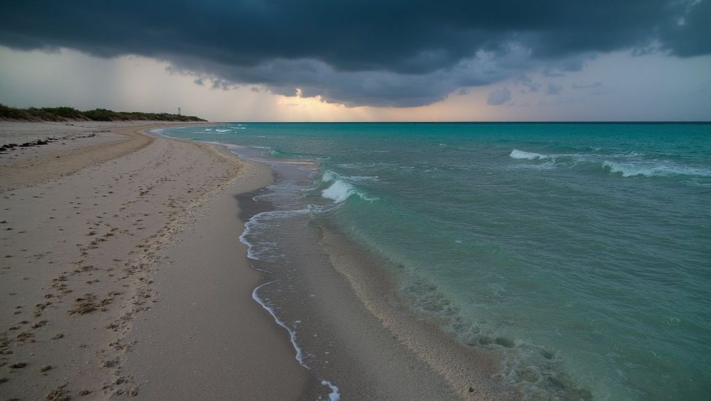 Vista del litoral en Playa Habana, Camagüey