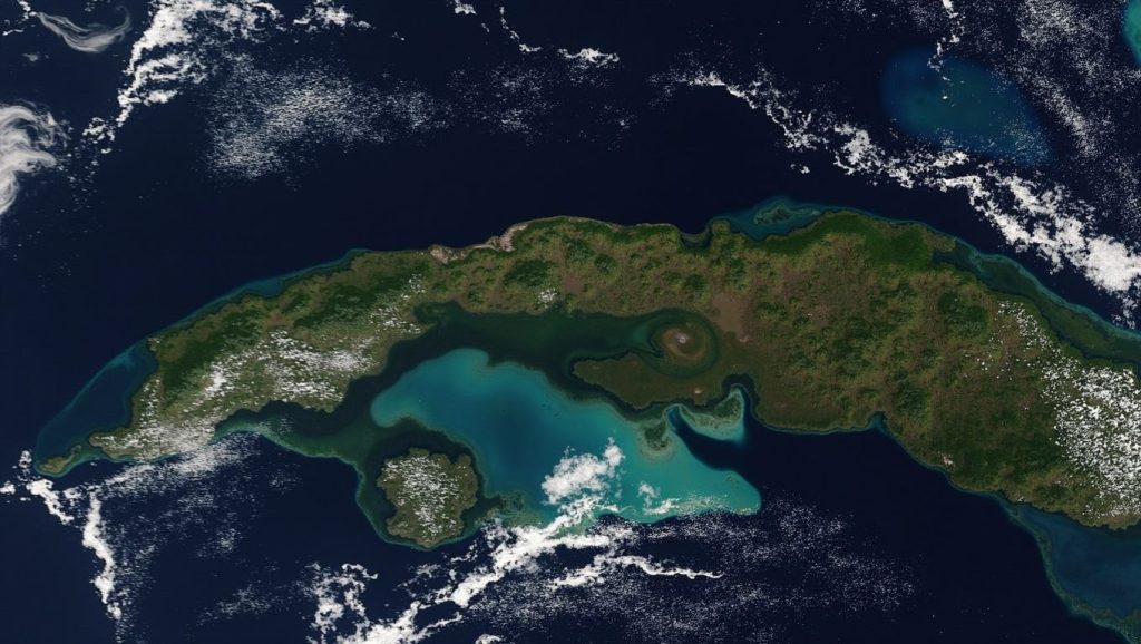 Detalle del agua en Playa Las Piedras, Santa Lucía, Cuba