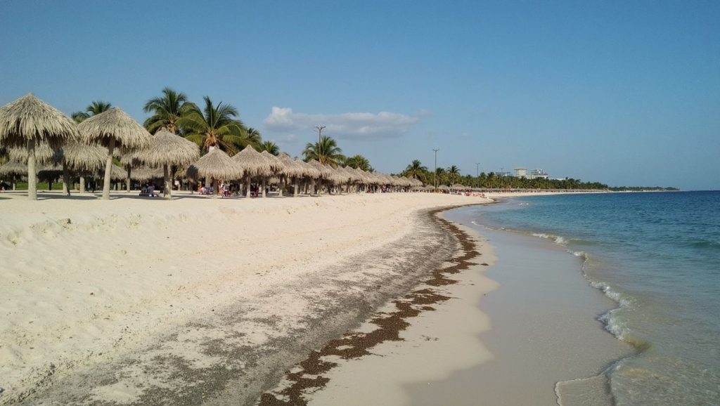 Arena fina en playa Resguardo, Pinar del Río, Cuba