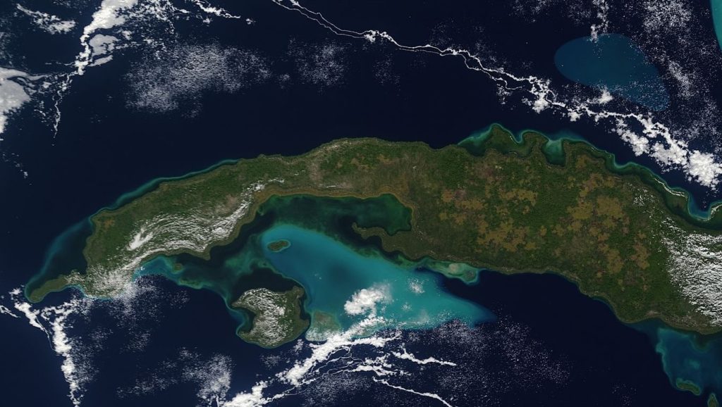 Vista del litoral en Playa San Pedro, Pinar del Río