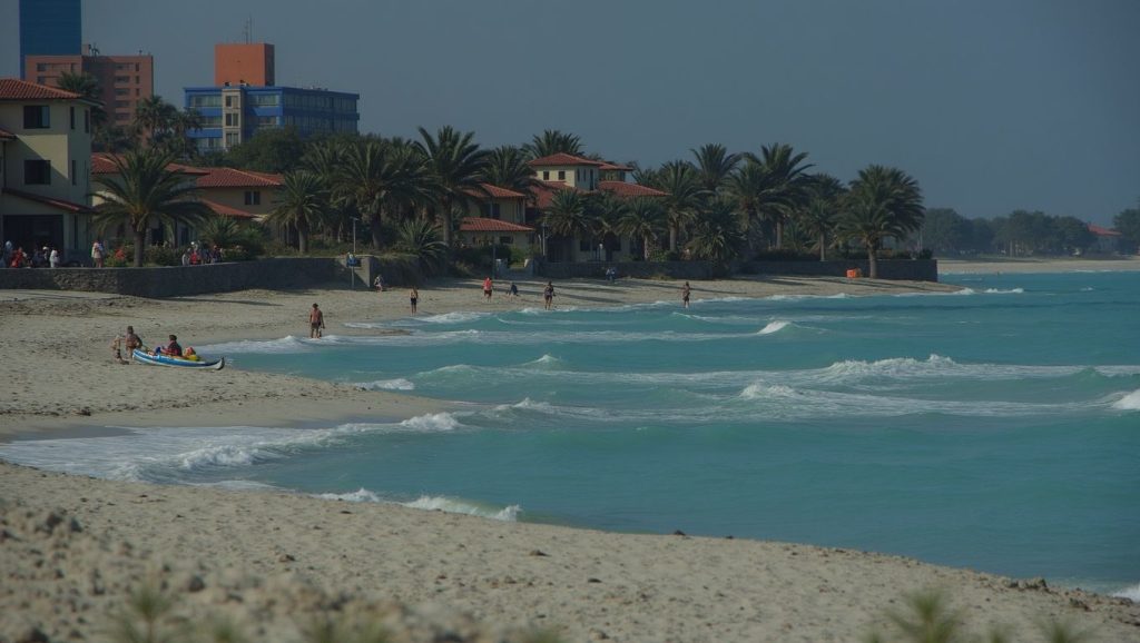 Primer plano de la orilla de Playas del Este: Santa María, Playas del Este