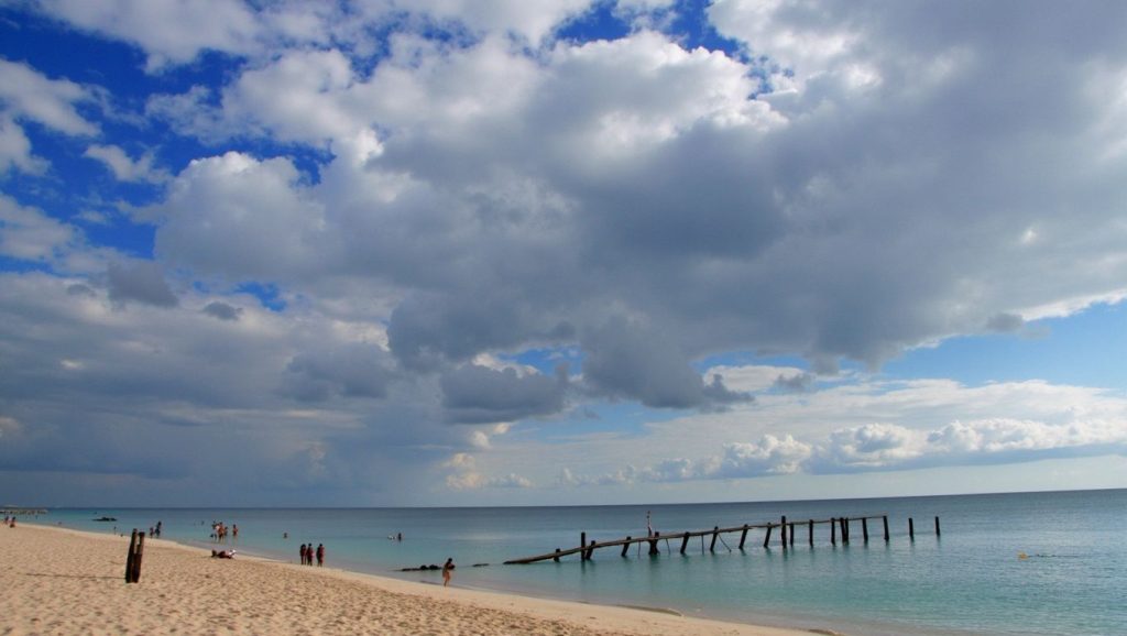 Línea de costa en Playita de Macabí, Holguín