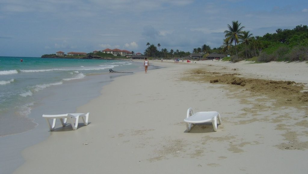Vista del entorno de Playita de Número 1, Santa Lucía, Cuba