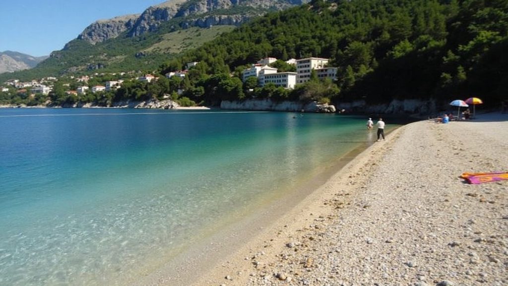 Costa de Croacia desde Plaža, Croacia