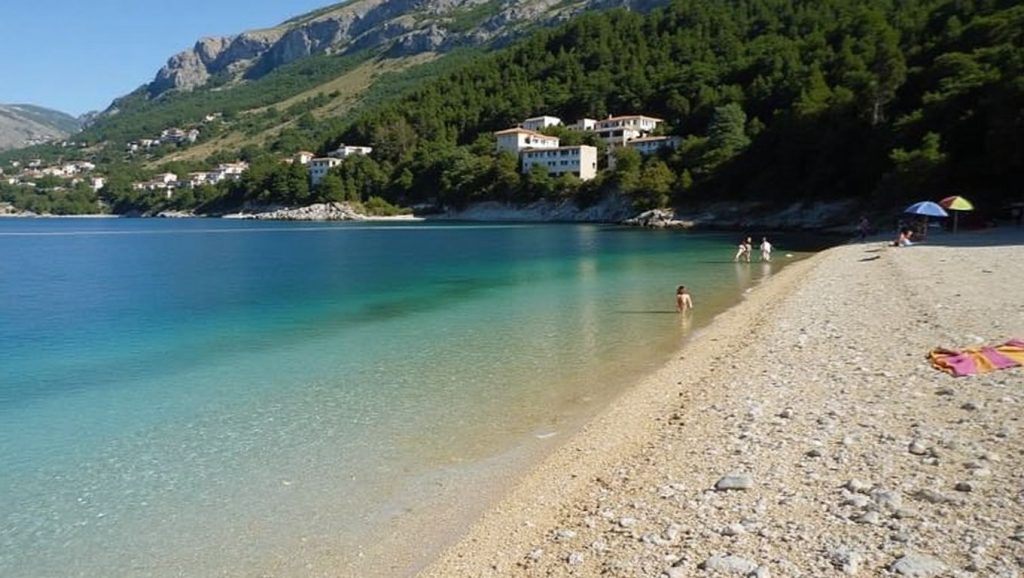 Costa de Croacia desde Plaža, Croacia