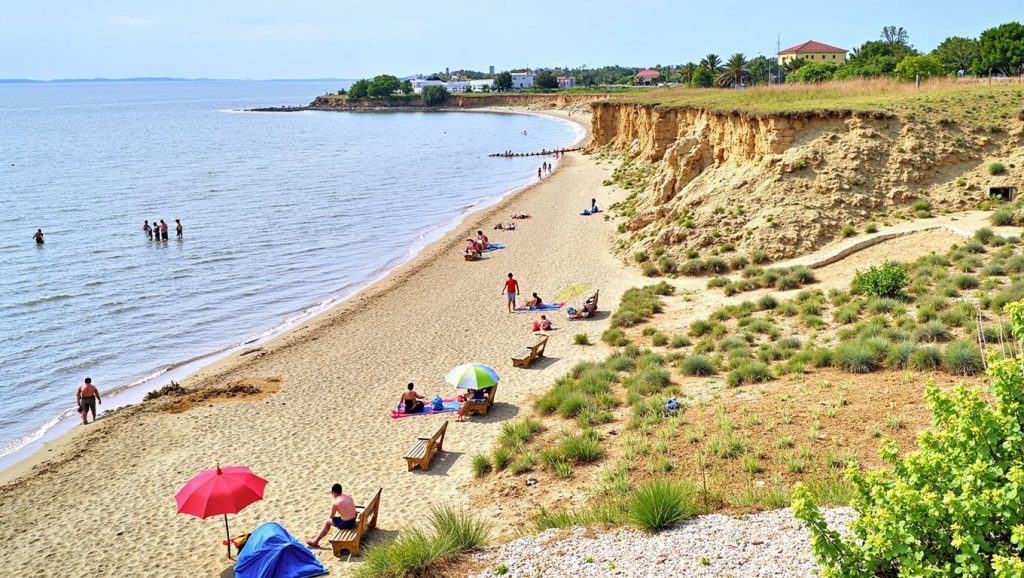 Vista amplia de Plaža Bilotinjak en Croacia, Croacia
