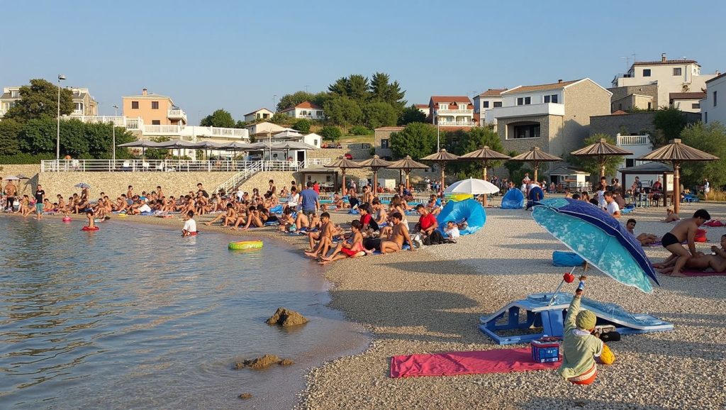 Horizonte desde Plaža Biskupljača, Croacia, Croacia