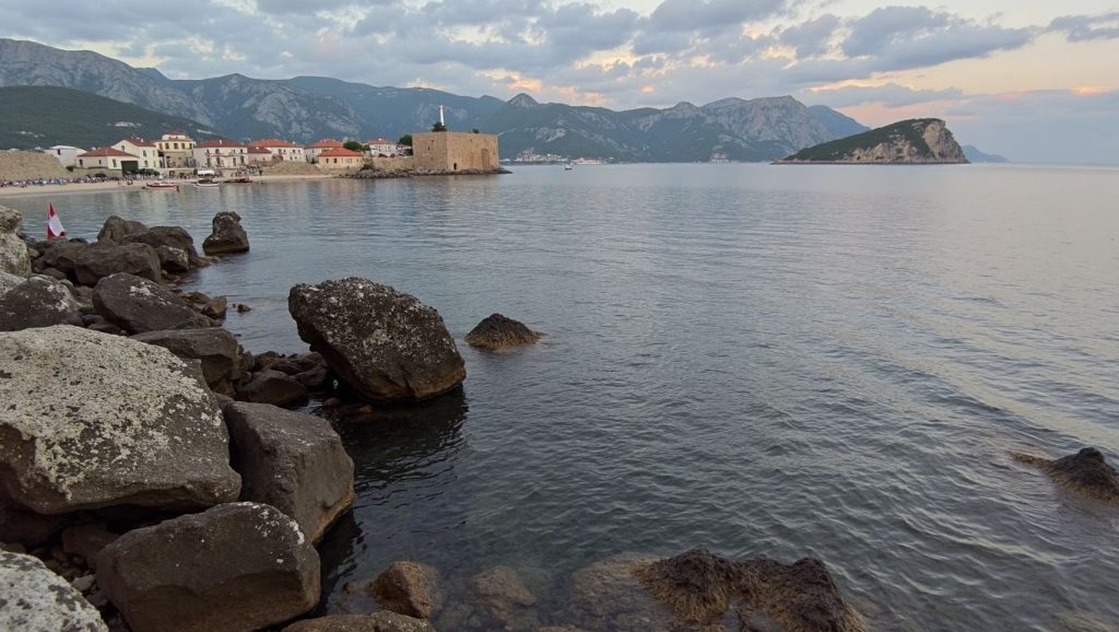 Textura de arena en Plaža Čanj, Bar, Montenegro