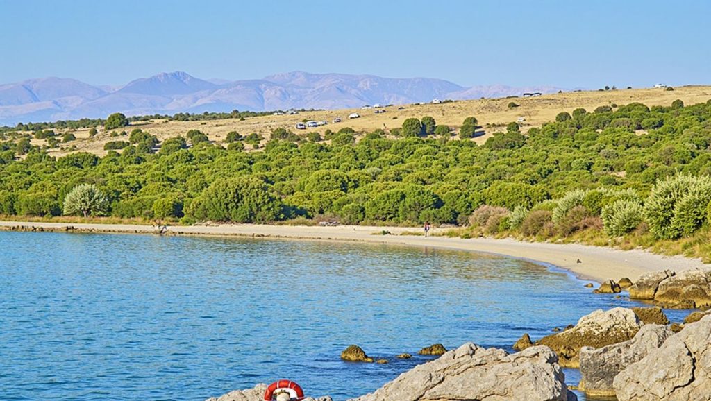 Vista general de Plaža Girenica, Croacia