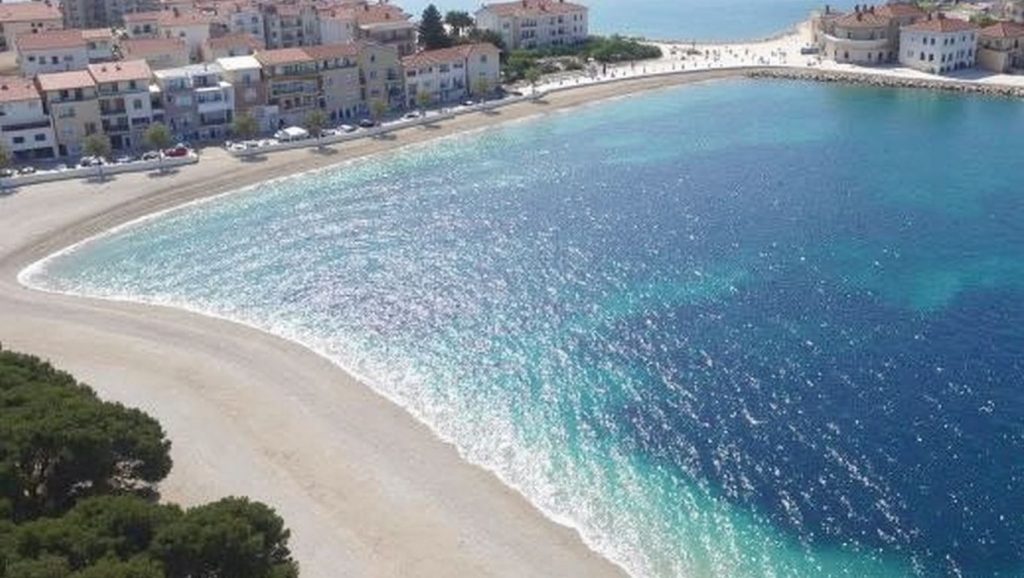 Playa Plaža Mala Raduča en Primošten, Croacia