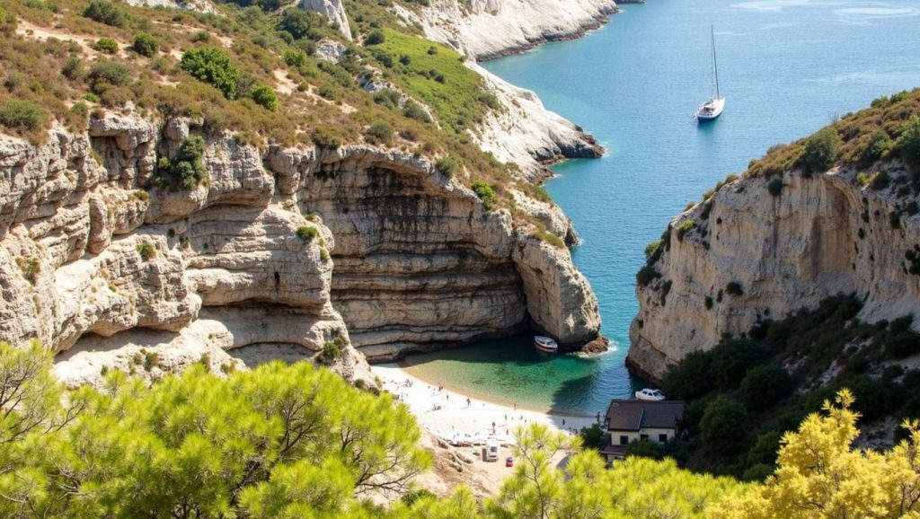 Acceso a Plaža Mala Raduča desde el aparcamiento, Primošten