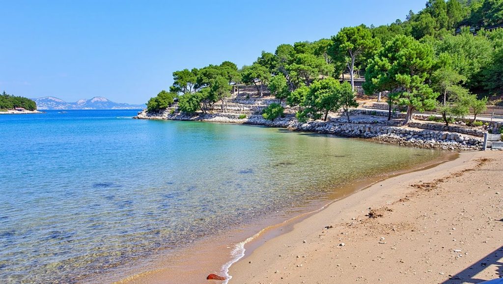 Costa de Općina Jelsa desde Plaža Mina, Hvar