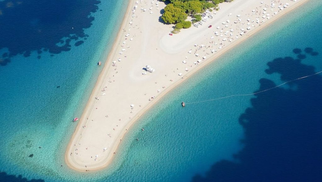 Vista del litoral en Plaža Nemira - sjeverno, Omiš