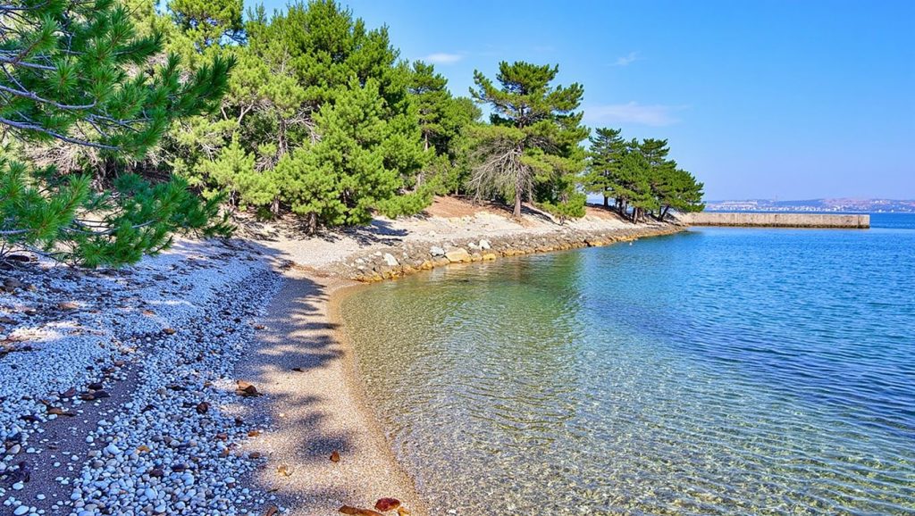 Paseo hacia Plaža Otrić, Croacia