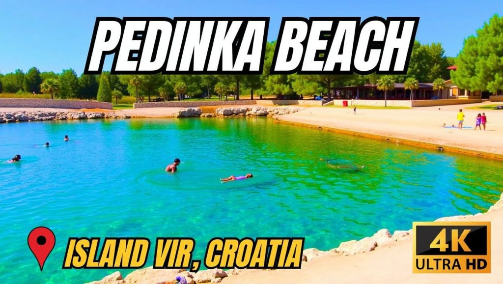 Textura de arena en Plaža Pedinka, Općina Vir, Croacia