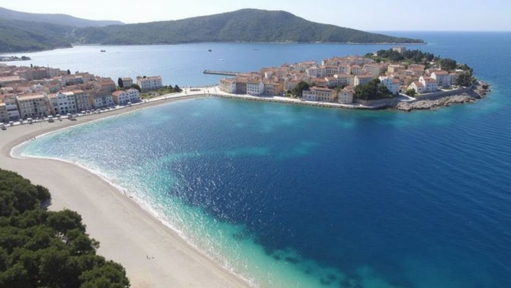 Playa Plaža Porat en Croacia, Croacia