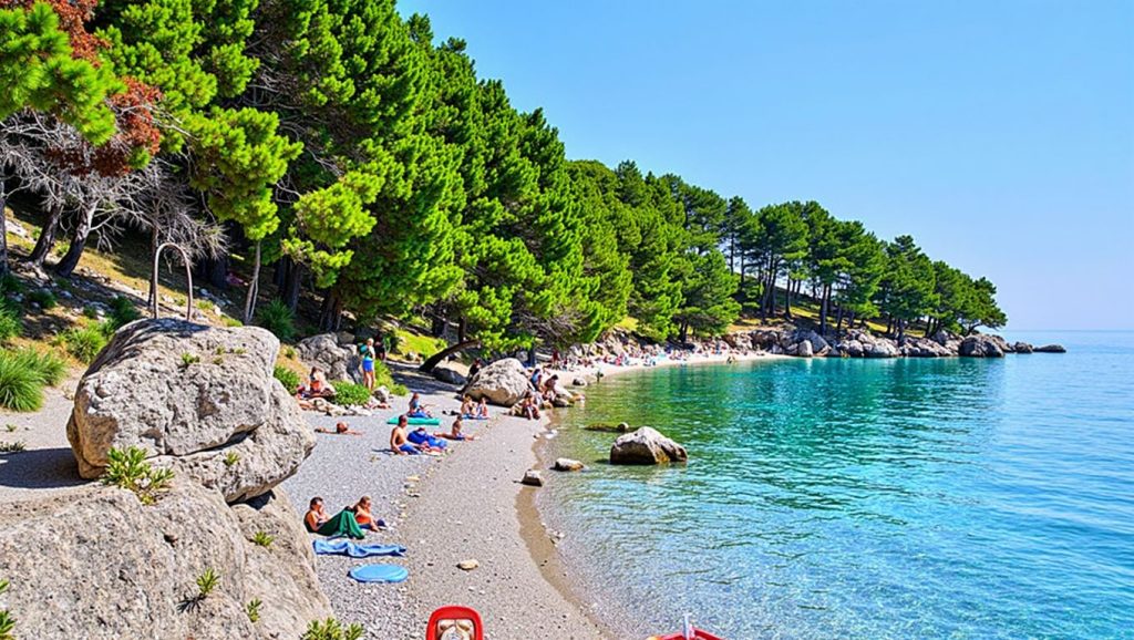 Playa Plaža Ramova en Croacia, Croacia
