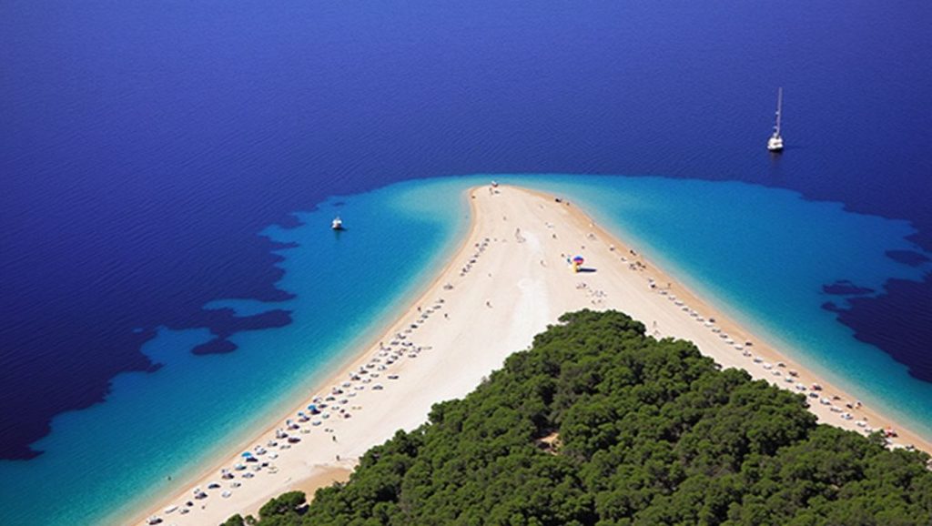 Horizonte desde Plaža Soldatica, Croacia, Croacia