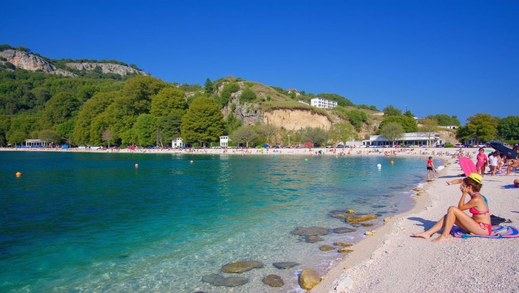 Vista del entorno de Plaža Stupica, Croacia, Croacia