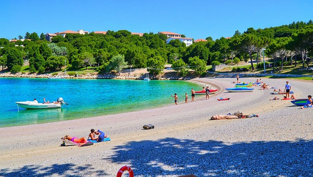 Horizonte desde Plaža Velika Raduča, Croacia, Croacia