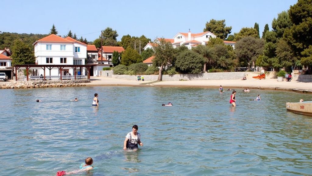 Camino de acceso a Plaža Ždrelaščica, Croacia, Croacia