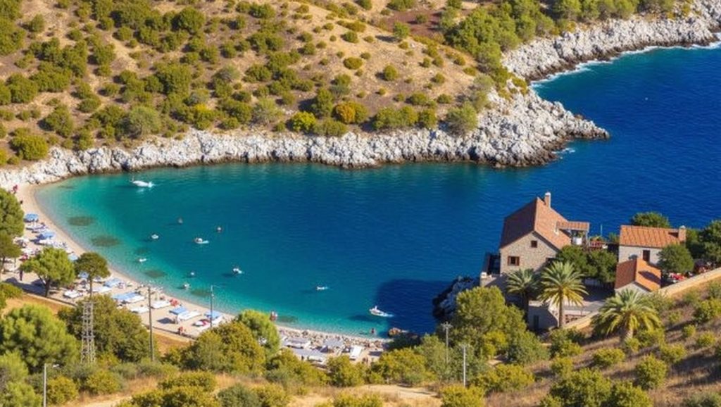Agua y arena en Pod vruljom, Croacia