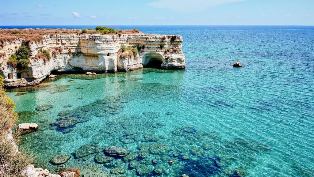 Textura de arena en Pontone Tunno, Puglia, Puglia