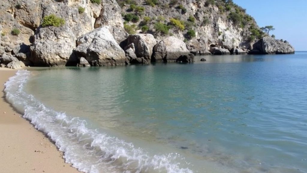 Línea de costa en Portogreco, Vieste