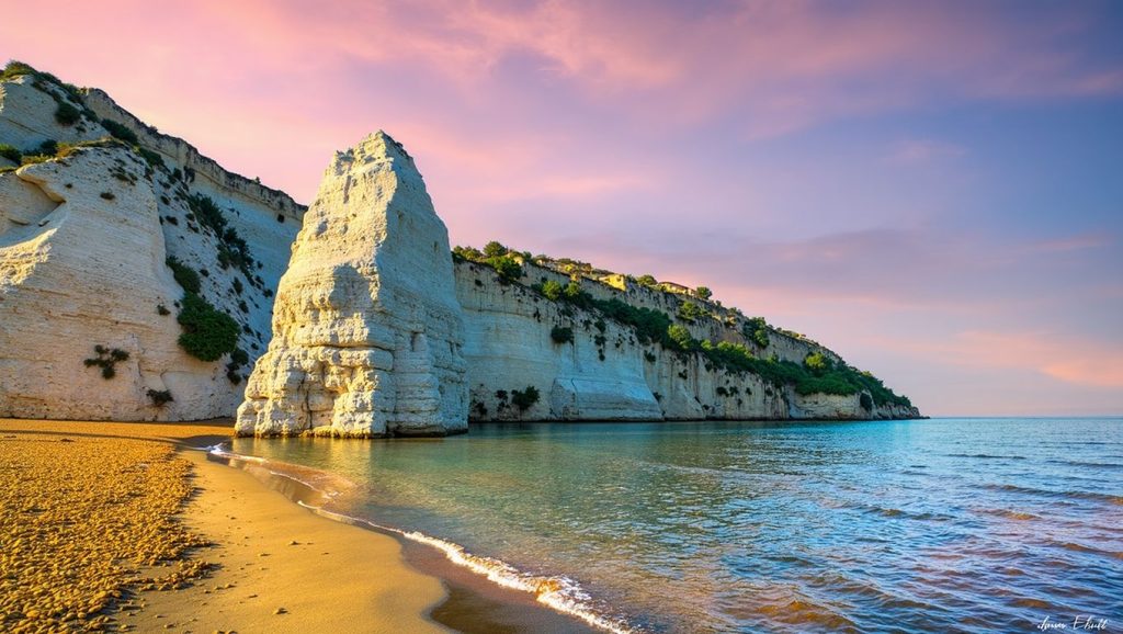 Camino de acceso a Portogreco, Vieste, Puglia