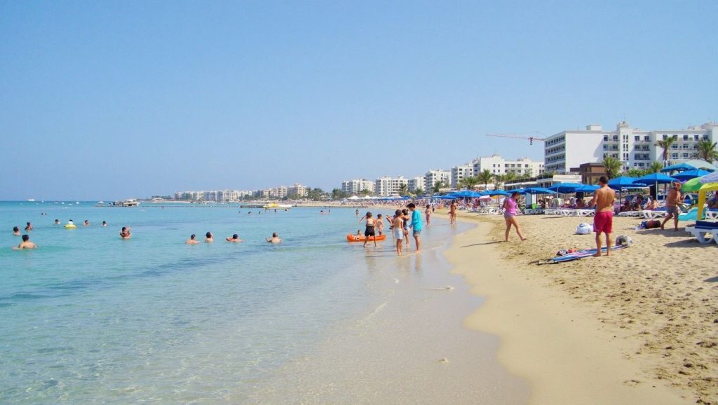 Arena fina en Pyla Beach, ?, Chipre