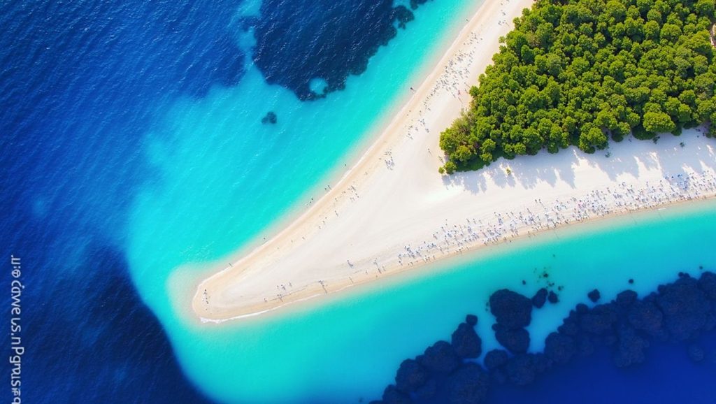 Detalle del agua en Rat, Drašnice, Hvar