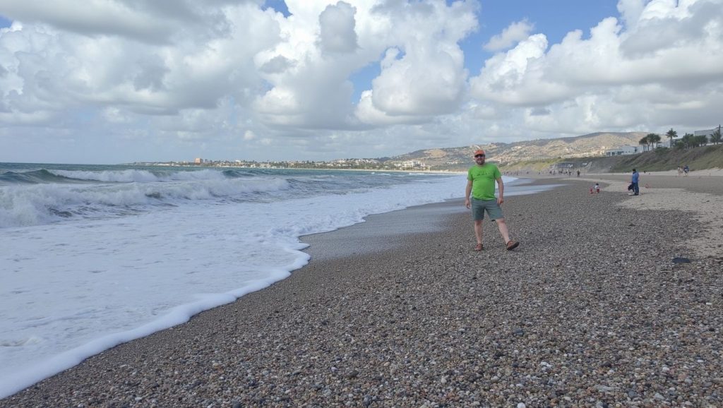 Primer plano de la orilla de Red Cliffs Beach, ?
