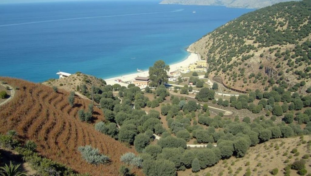 Alrededores de Robolla Beach, Ksamil