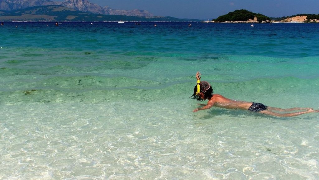 Horizonte desde Robolla Beach, Ksamil, Albania