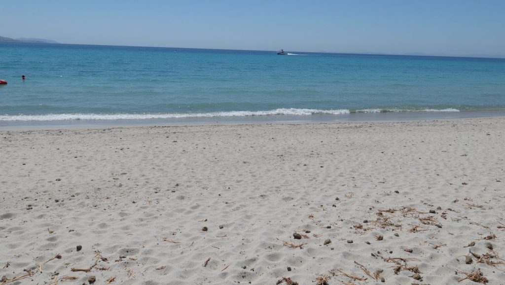 Arena fina en Sainte-Restitude, Calvi, Córcega