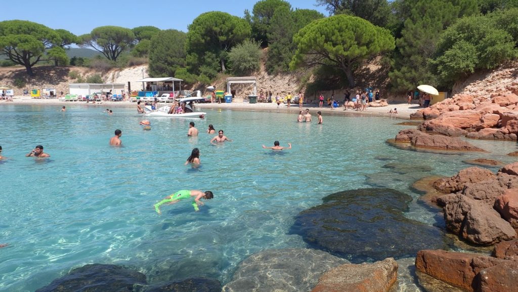 Vista del litoral en Sainte-Restitude, Calvi