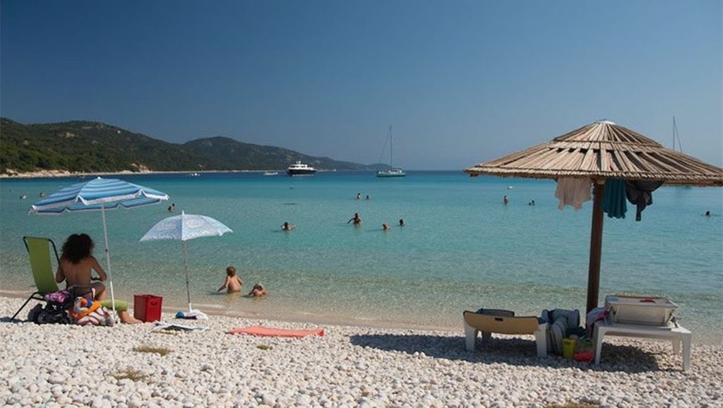 Detalle del agua en Sakarun, Croacia, Croacia