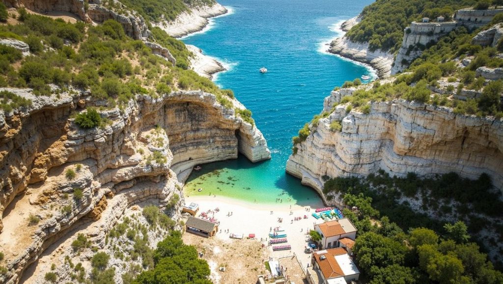 Costa de Croacia desde Salbunara, Vis