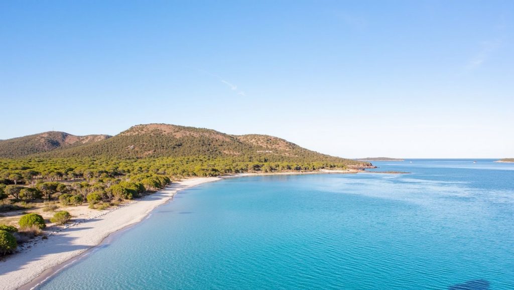 Costa de Propriano desde Separella, Córcega