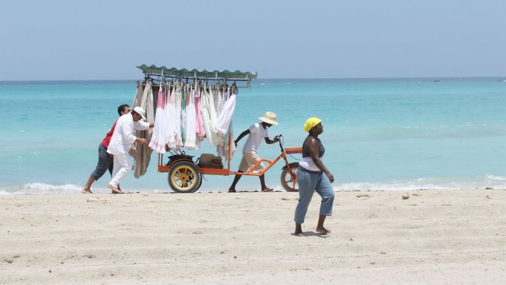 Arena fina en Sierra Morena, La Habana, Cuba