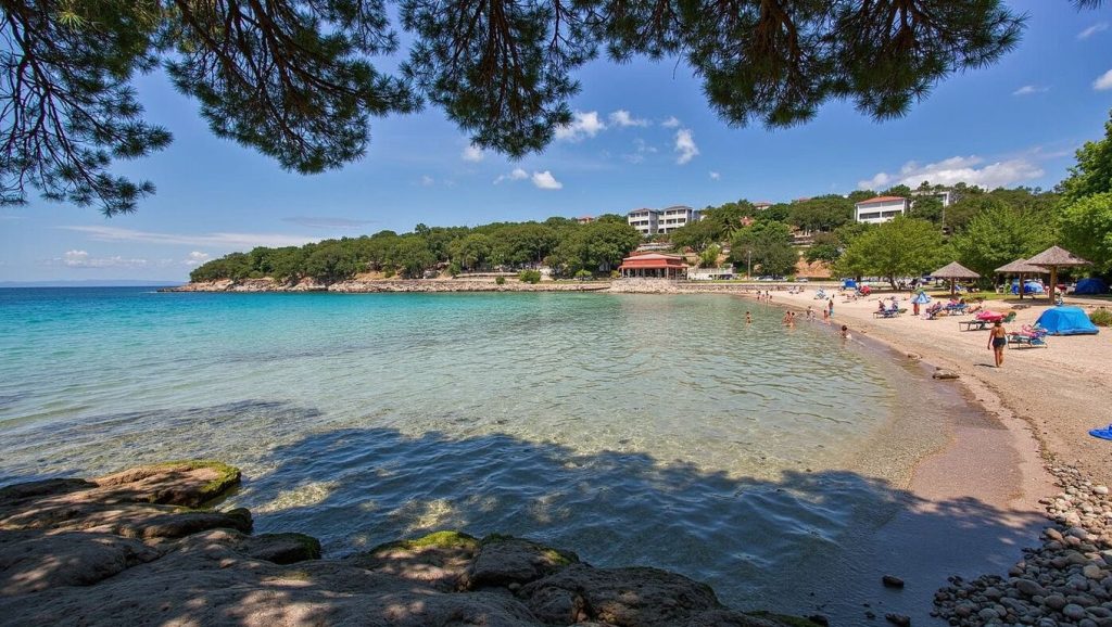 Acceso a Slanica desde el aparcamiento, Croacia