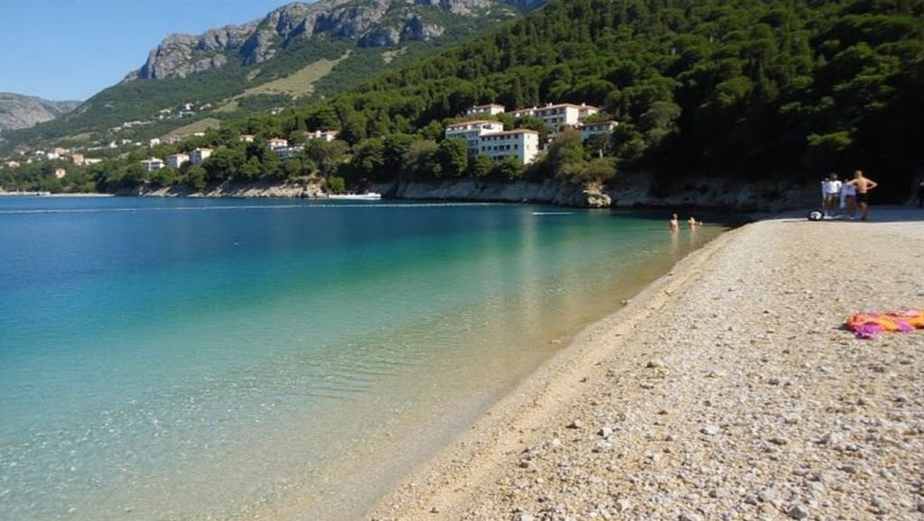 Primer plano de la orilla de Spiaggia accessibile per disabili, Montesilvano